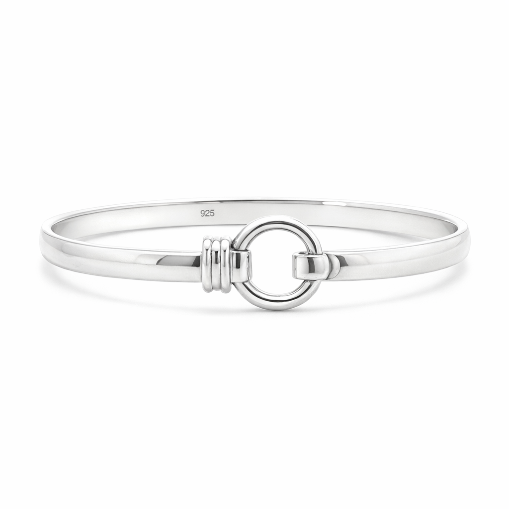 Silver Hook Top Bangle