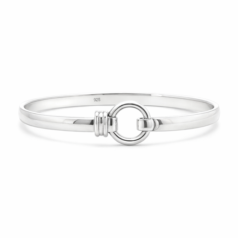 Silver Hook Top Bangle