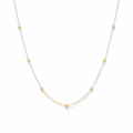 Necklace With Beads | 9k Yellow and White Gold 42cm