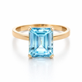 Blue Topaz Ring | 9K Gold