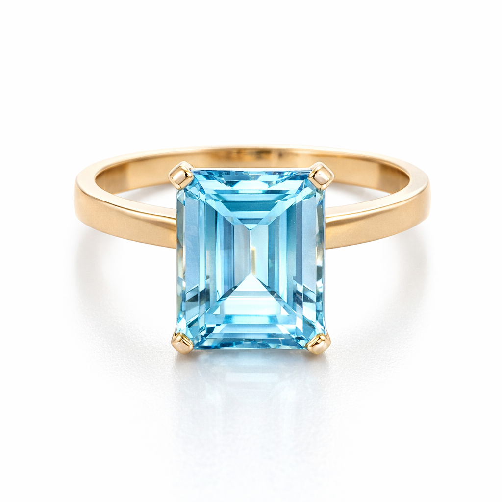 Blue Topaz Ring | 9K Gold