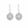 Star Goroka Earrings In Sterling Silver