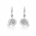 Nautilus Shell Earrings In Sterling Silver