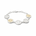 Silver Bracelet With Woven Basket Motif