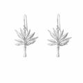 Banana Tree Earrings In Sterling Silver