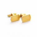 Timeless Sophistication: Gold Cufflinks with Florentine Finish