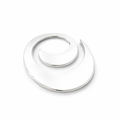 Money Clip With A Swirl Design In Sterling Silver