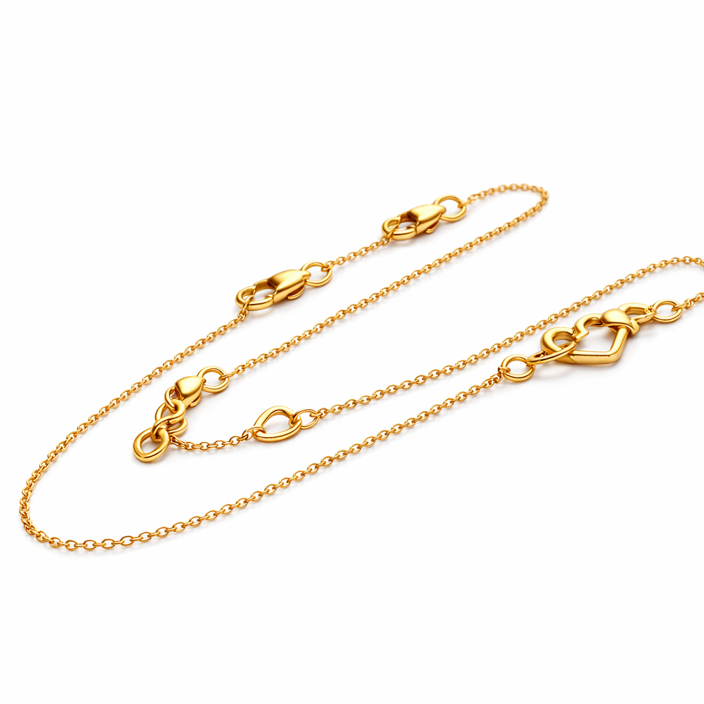 Necklace With Links In 18K Yellow Gold