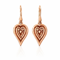 Leaf Shape Earrings | 9ct Rose Gold