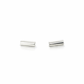 Rod Stud Earrings In Sterling Silver