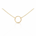 Petals Silver 'Friends' Circle Necklace