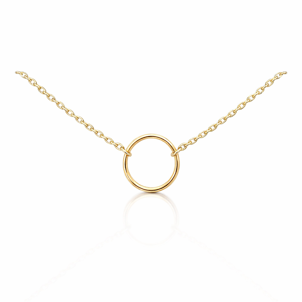 Petals Silver 'Friends' Circle Necklace