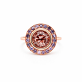 Zircon &amp; Purple Sapphire Ring | 9ct Gold