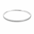 Bangle Sterling Silver With Diamond Cut Finish