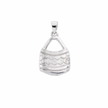 Silver Geometric Design Bilum Pendant