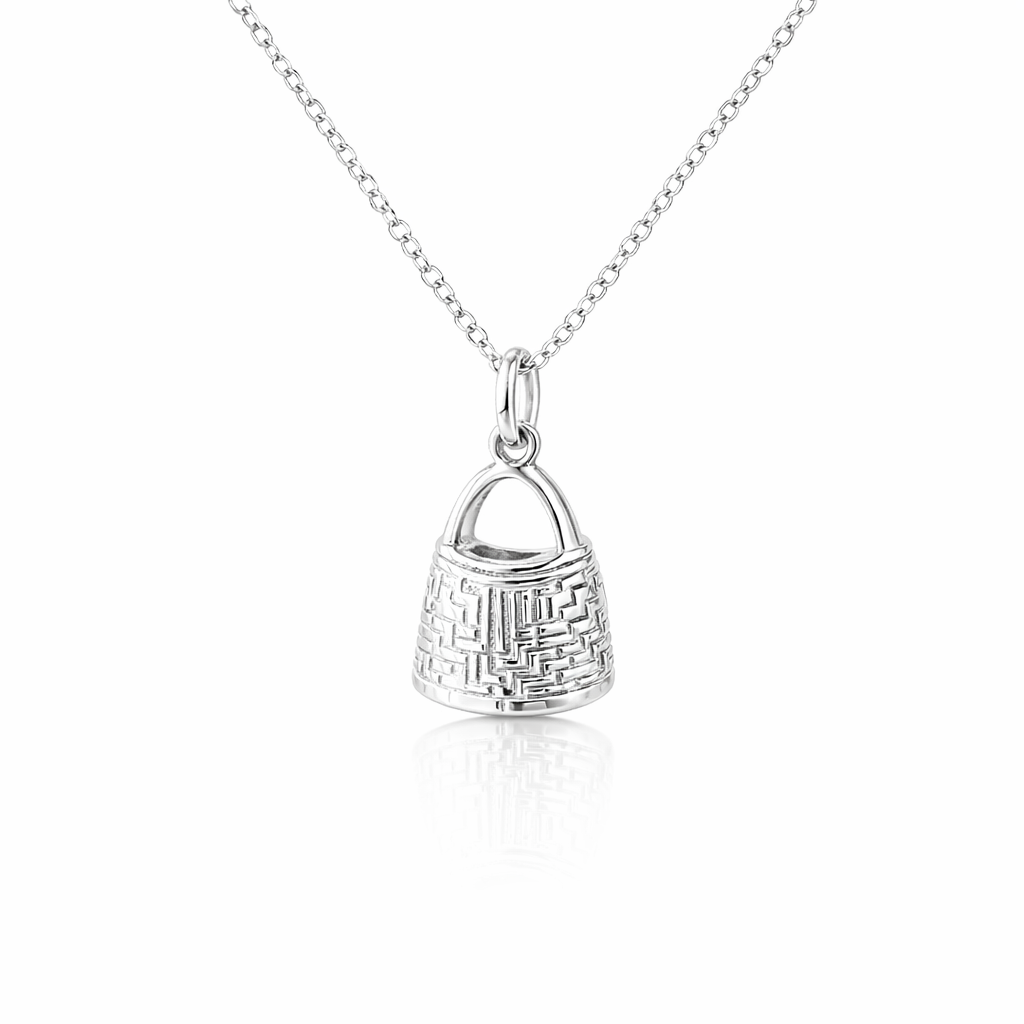Geo Bilum Pendant In Sterling Silver