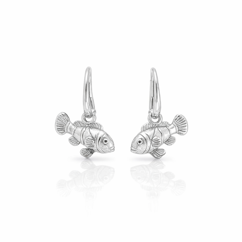 Clownfish Earrings In Sterling Silver