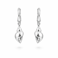 Seashell Earrings In Sterling Silver