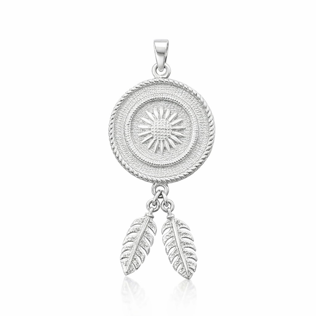 Silver Star Goroka Pendant With Tassel