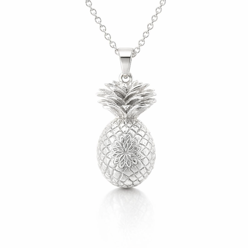 Pineapple Pendant | Sterling Silver