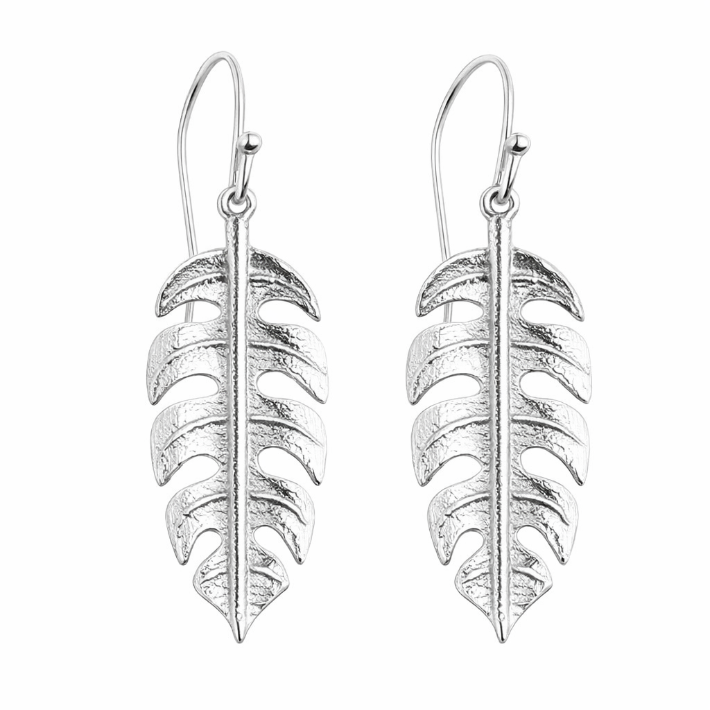 Earrings | Travellers Palm In Sterling Silver