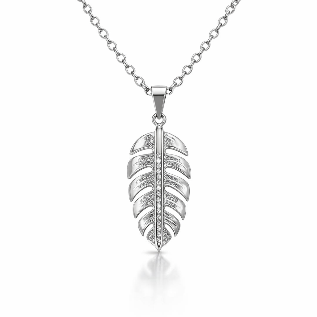 Travellers Palm Pendant In Sterling Silver