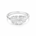 Silver Travellers Palm Pinky Ring