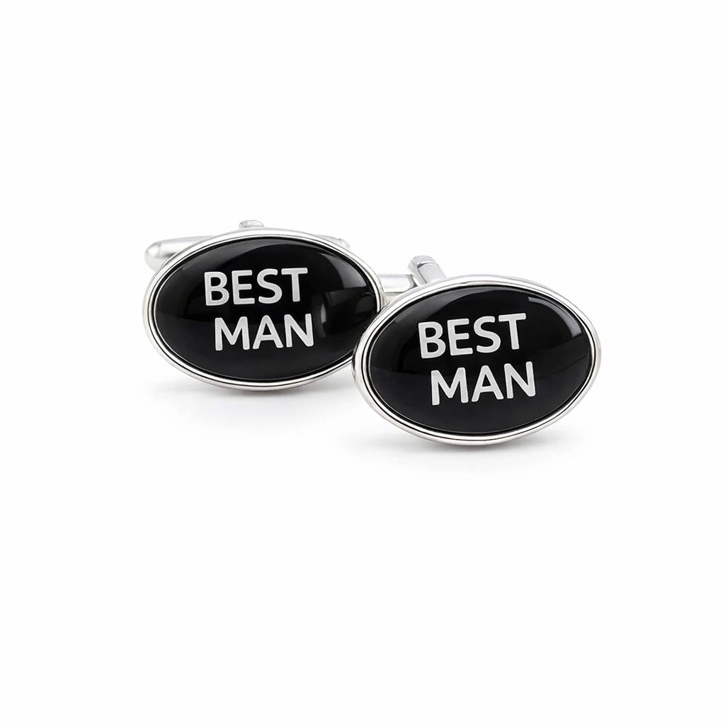 Silver Best Man Cufflinks