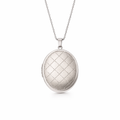 Oval Locket In Silver