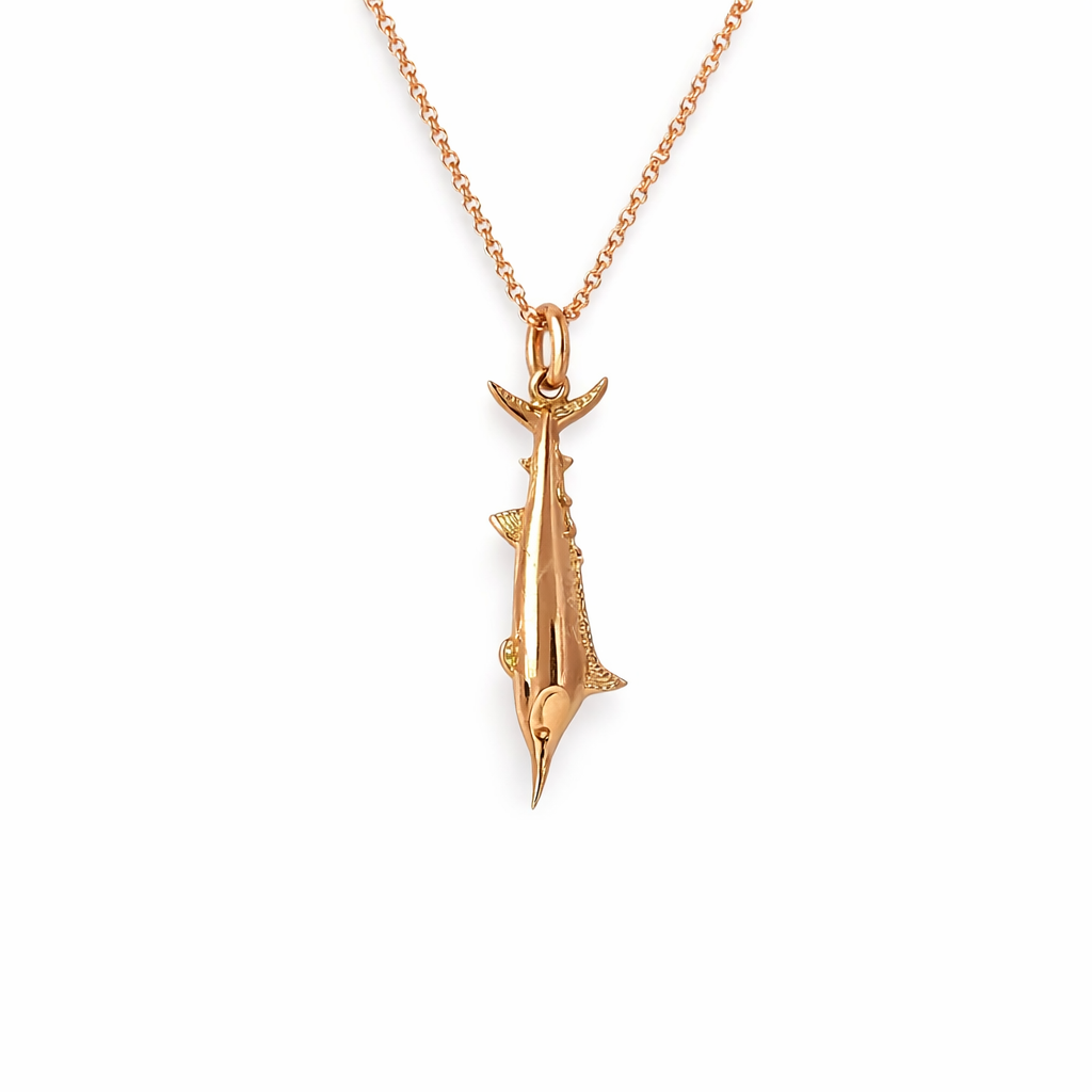 Marlin Pendant In 9K Rose Gold