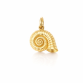 Nautilus Shell Pendant In 18ct Yellow Gold