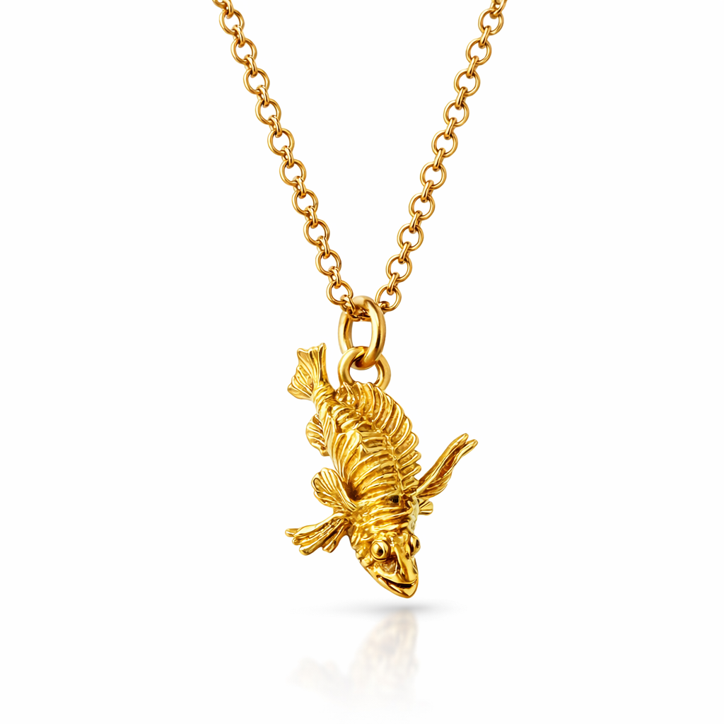 Lionfish Pendant In 18K Yellow Gold