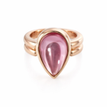 Pink Tourmaline Ring In 18K Rose Gold
