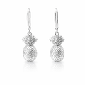 Pineapple Earrings In Sterling silver