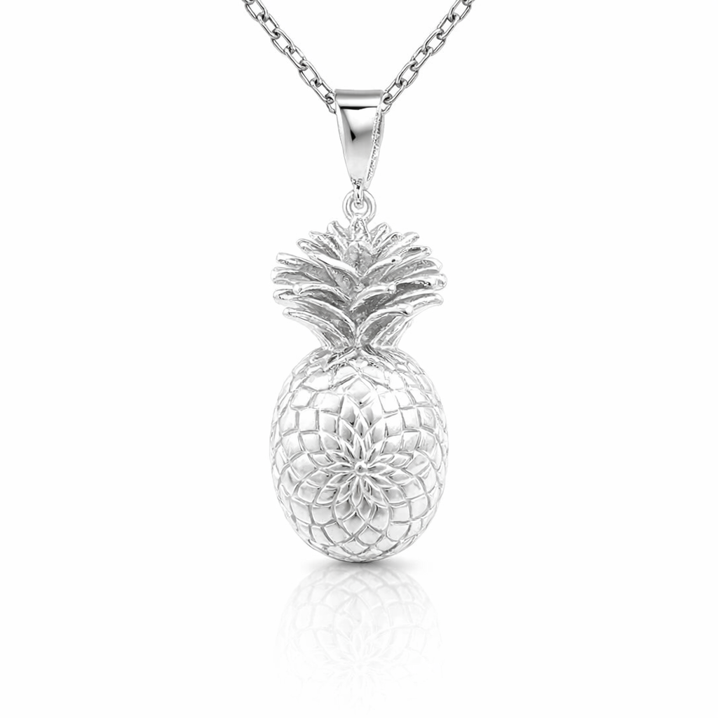 Pineapple Pendant | Sterling Silver Large