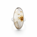 Landscape Agate Sterling Silver Ring