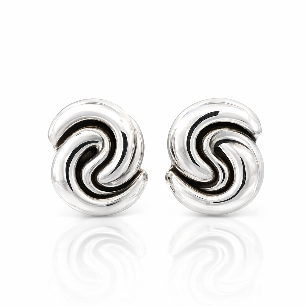 Knot Clip-On Earrings | Sterling Silver