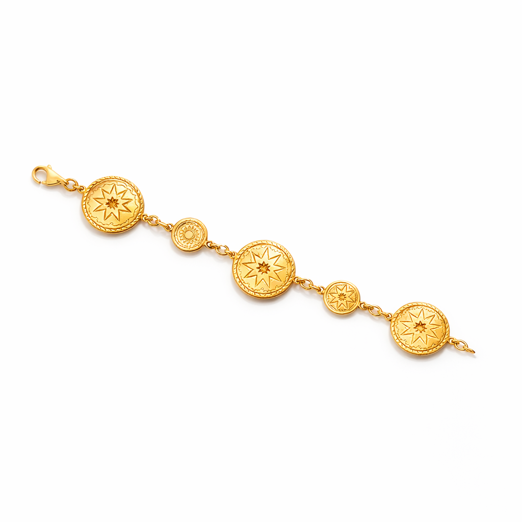 Bracelet In 18K Yellow Gold Inspired By Buka Baskets