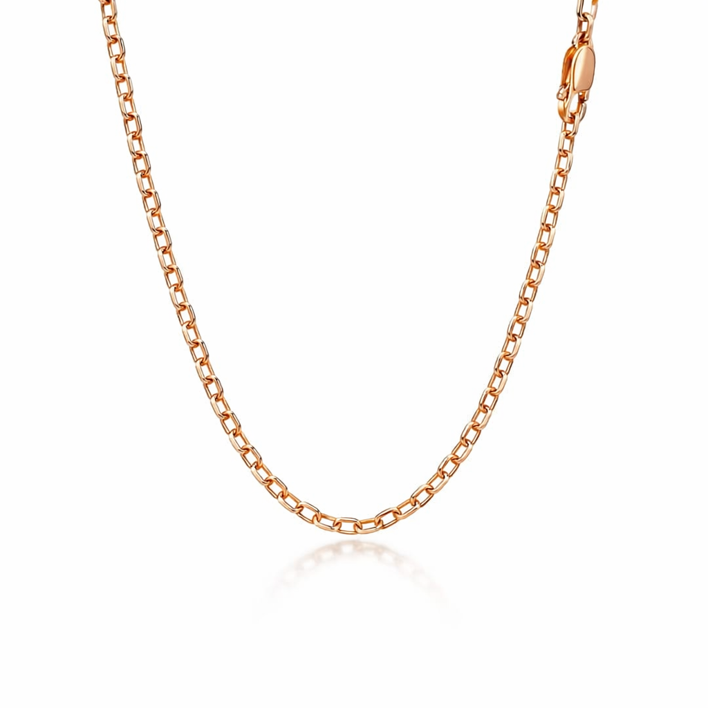 Belcher Chain In 9ct Rose Gold 50cm