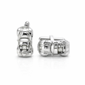 Racing Car Cufflinks In Stainless Steel