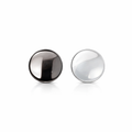 Round 15mm Polished Disc Earrings In Sterling Silver