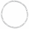 Sleek &amp; Sophisticated Men's Silver Figaro Link Chain