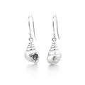 Gastropod Shell Sterling Silver Earrings