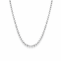 Ball Chain Necklace In Silver 55cm