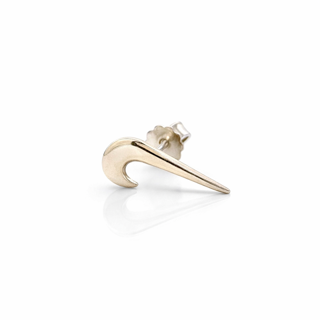 Silver Streak Stud Earring