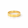 Wedding Ring Flat Profile | 18K Gold