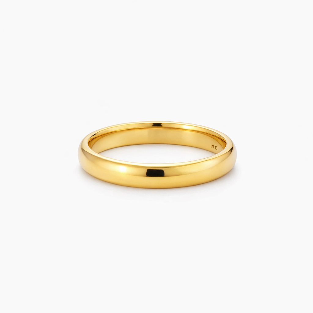 Wedding Band In 18ct Yellow Gold