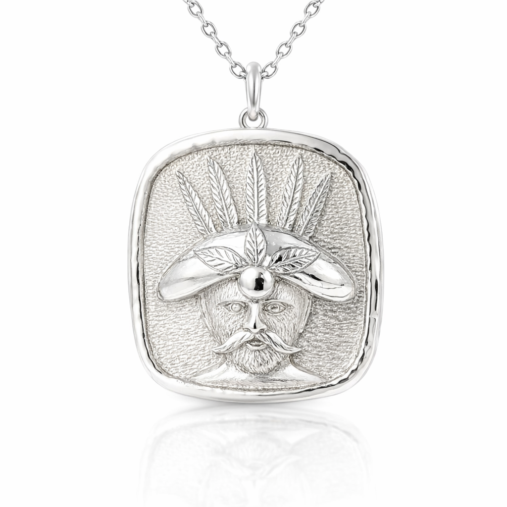 Sing Sing Man Pendant In Sterling Silver