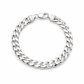 Classic Strength: Men's Silver Flat Heavy Link Bracelet