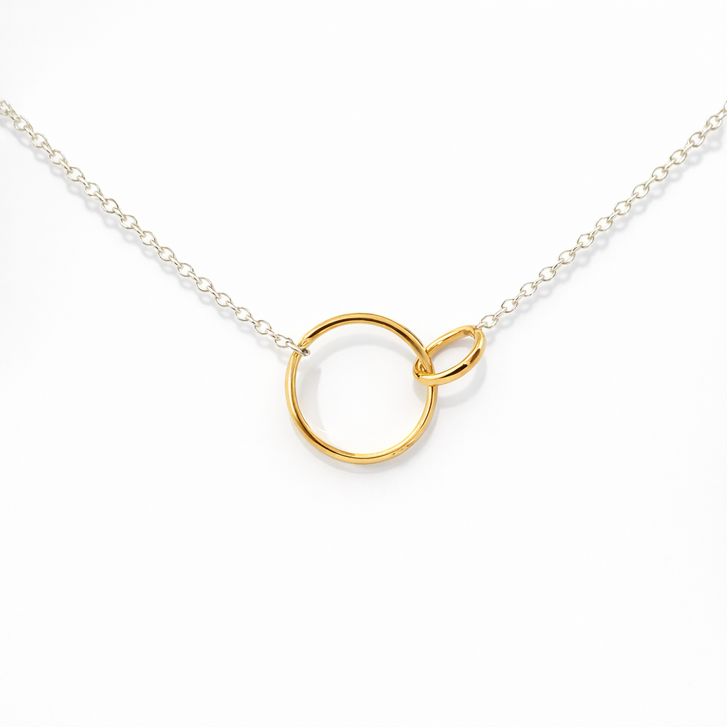 Petals Silver Necklace | "Mother &amp; Baby"
